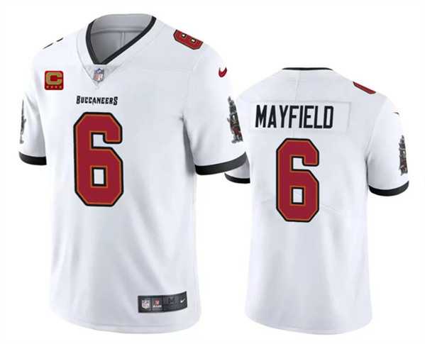 Men & Women & Youth Tampa Bay Buccaneers #6 Baker Mayfield White 2024 With 4-Star C Patch Vapor Limited Stitched Jersey,We sell and wholesale Men & Women & Youth Tampa Bay Buccaneers #6 Baker Mayfield White 2024 With 4-Star C Patch Vapor Limited Stitched Jersey on line form chian!